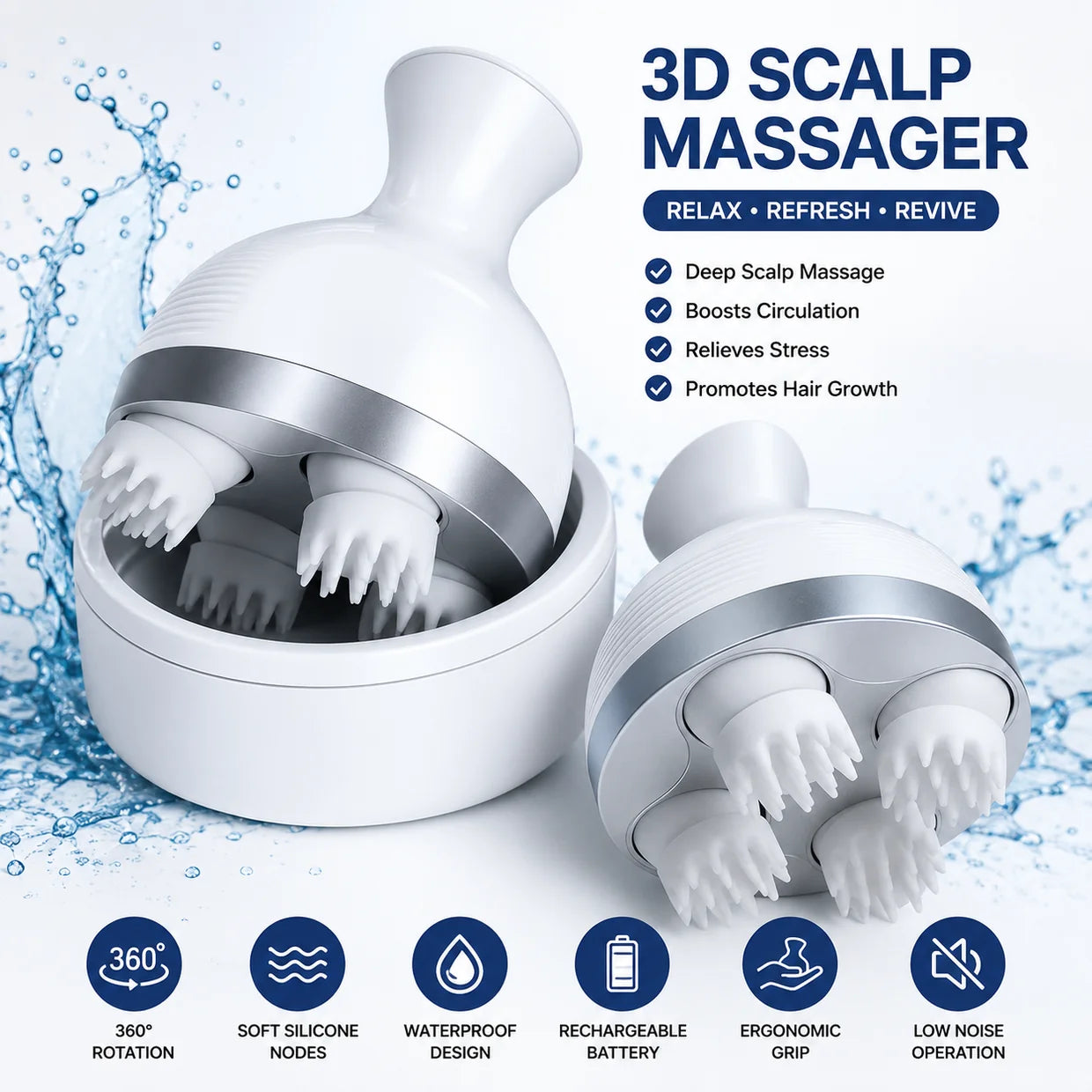 Electric Scalp Hair Growth Massager